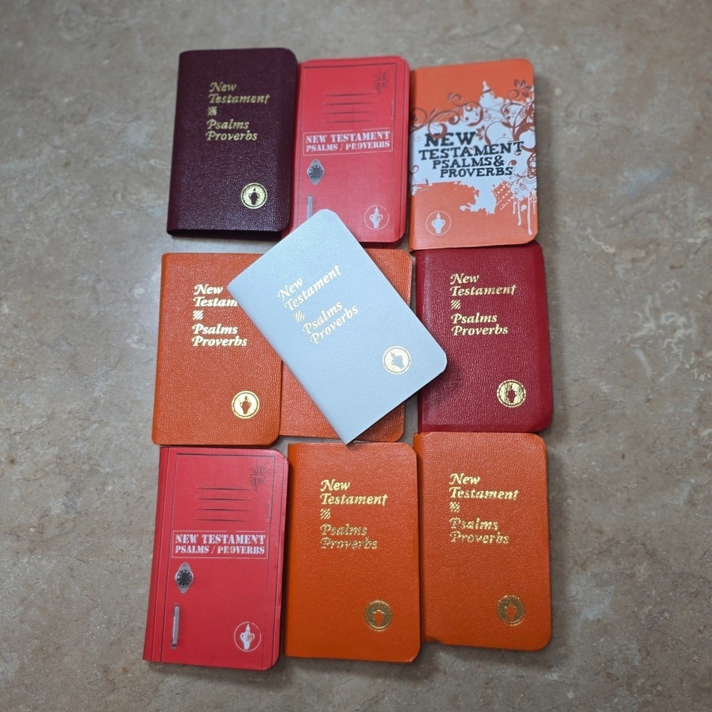 Lot of 10 mini Pocket Bible Gideon New Testament Psalms Proverbs ESV